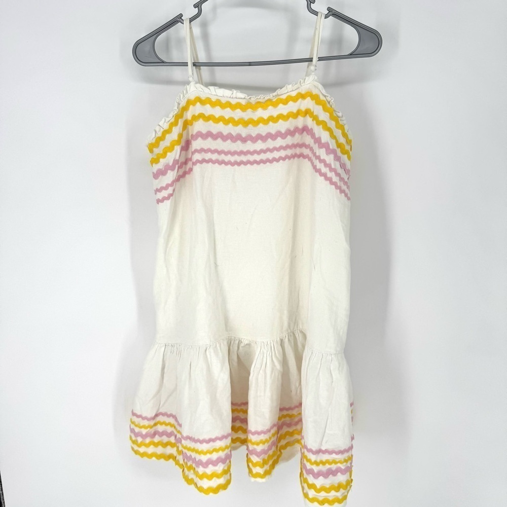 Lisa Marie Fernandez whimsical fairy mini dress with pink and yellow accents - Picture 2 of 7